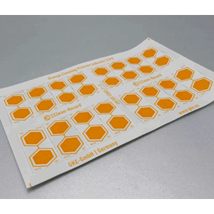 Cleaning process indicators colour orange